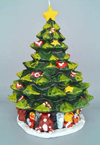 20 Candele Per Albero Di Natale Colorate 110mm - Cera Pura RAL, Rosso Natalizio, Senza Fumo